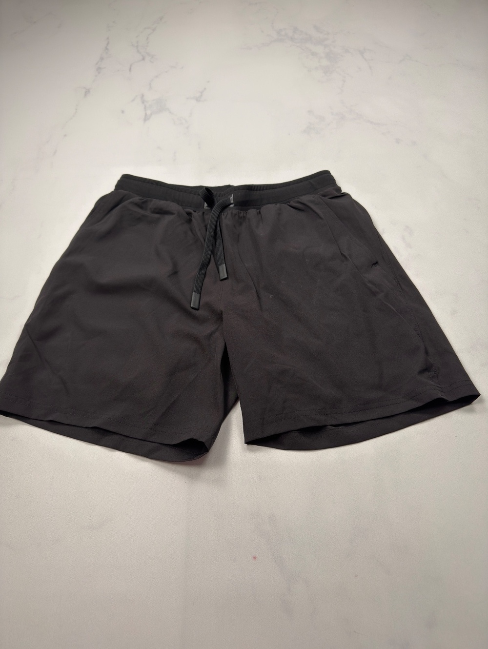 Old Navy Athletic Shorts Black 2010s Minimalist Sporty - Mens M